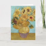 Vase with Twelve Sunflowers by Vincent van Gogh Card