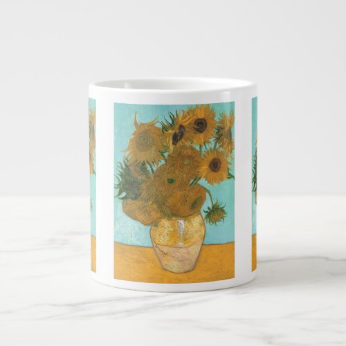 Vase with Twelve Sunflowers by Vincent van Gogh Giant Coffee Mug
