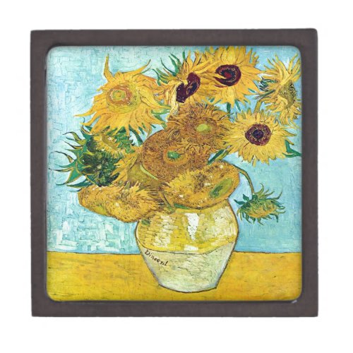 Vase With Twelve Sunflowers By Vincent Van Gogh Gift Box
