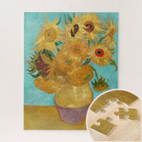 Vase with Twelve Sunflowers by Vincent Van Gogh 