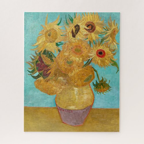 Vase with Twelve Sunflowers by Vincent Van Gogh  Jigsaw Puzzle