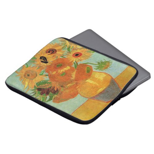 Vase with Twelve Sunflowers by Vincent van Gogh Laptop Sleeve