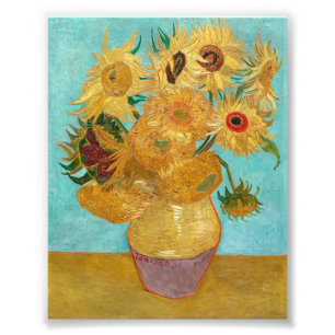 Vase with Twelve Sunflowers by Vincent Van Gogh Photo Print