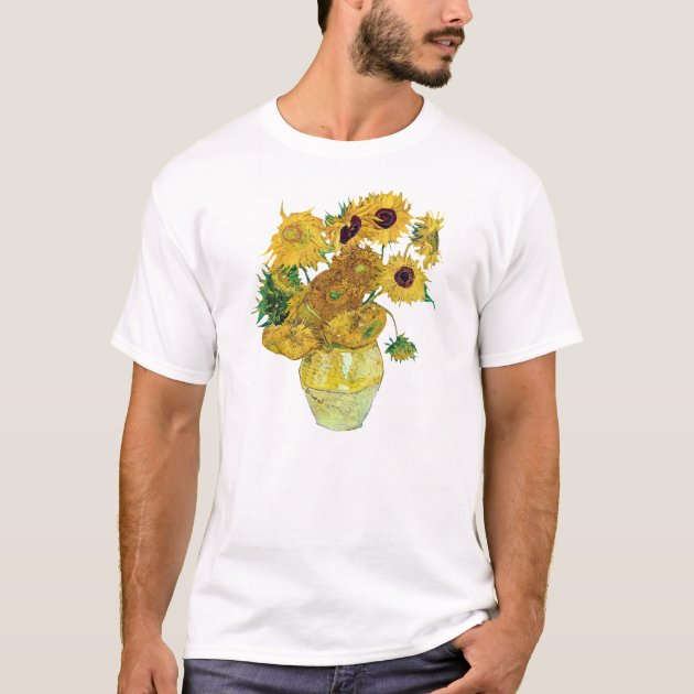 vincent van gogh sunflowers t shirt