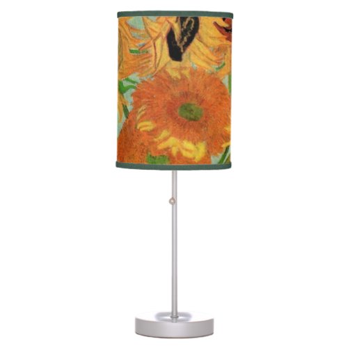 Vase with Twelve Sunflowers by Vincent van Gogh Table Lamp
