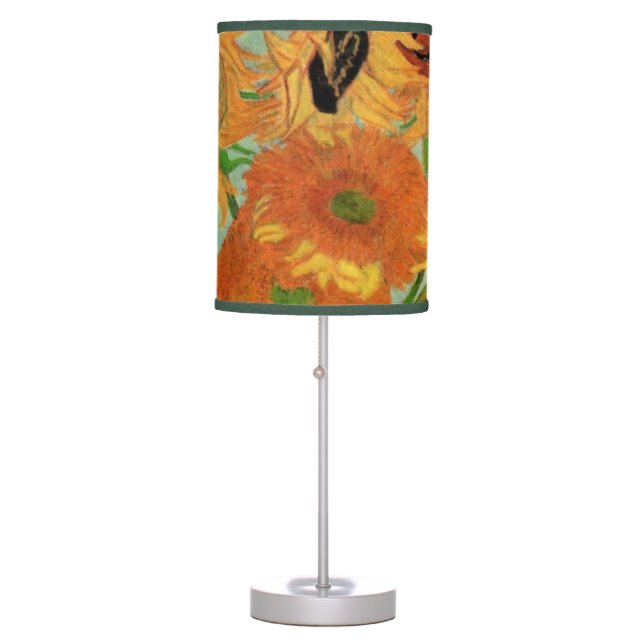 Vase with Twelve Sunflowers by Vincent van Gogh Table Lamp (Front)