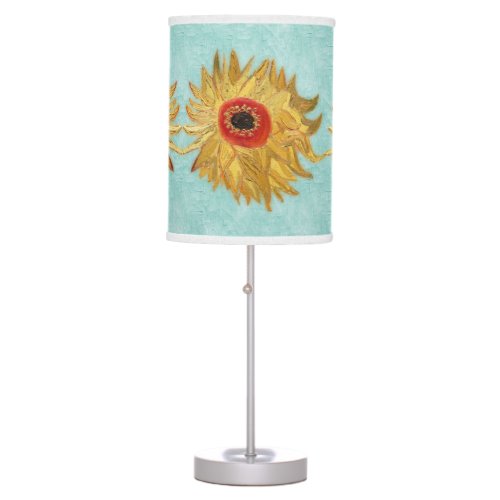 Vase with Twelve Sunflowers by Vincent Van Gogh  Table Lamp