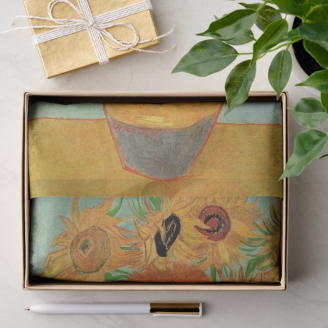 Vase with Twelve Sunflowers by Vincent van Gogh Tissue Paper (Gift)