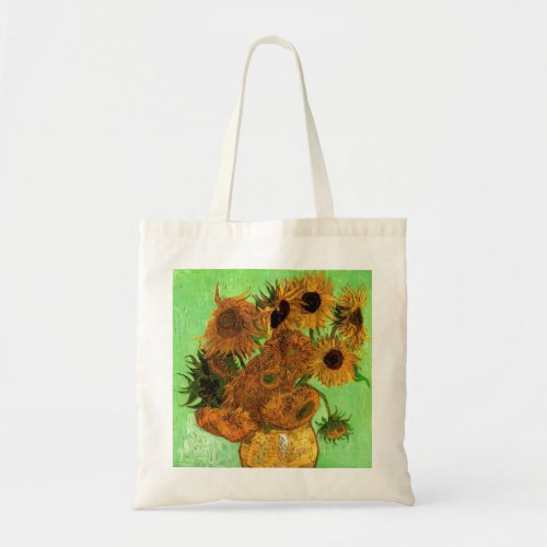 Vase with Twelve Sunflowers by Vincent van Gogh Tote Bag