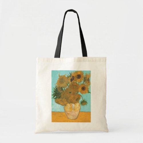 Vase with Twelve Sunflowers by Vincent van Gogh Tote Bag