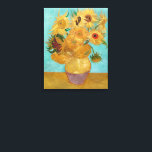 Vase with Twelve Sunflowers | Van Gogh | Canvas Print<br><div class="desc">Vase with Twelve Sunflowers is a 1888 painting by Vincent van Gogh. This version resides in the Philadelphia Museum of Art,  Philadelphia,  United States.</div>