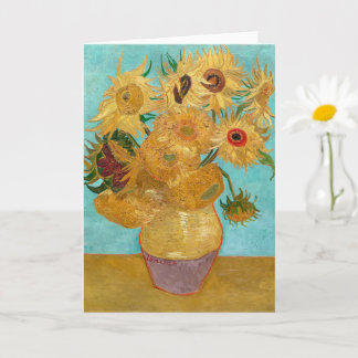Vase with Twelve Sunflowers | Van Gogh | Card