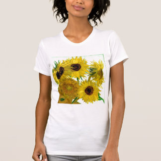 Vase with Twelve Sunflowers, Van Gogh Fine Art T-Shirt