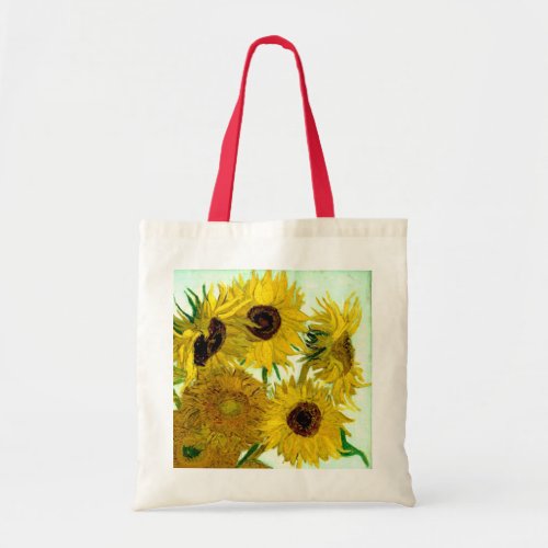 Vase with Twelve Sunflowers Van Gogh Fine Art Tote Bag