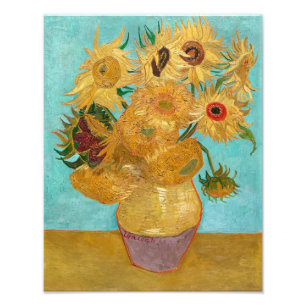 Vase with Twelve Sunflowers Van Gogh Photo Print