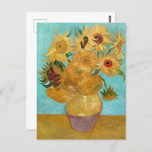 Vase with Twelve Sunflowers   Van Gogh   Postcard