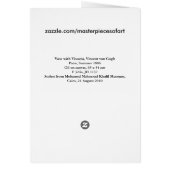 Vase with Viscaria, Van Gogh Fine Art (Back)