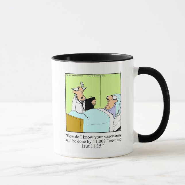Vasectomy / Golf Humor Mug Gift (Right)