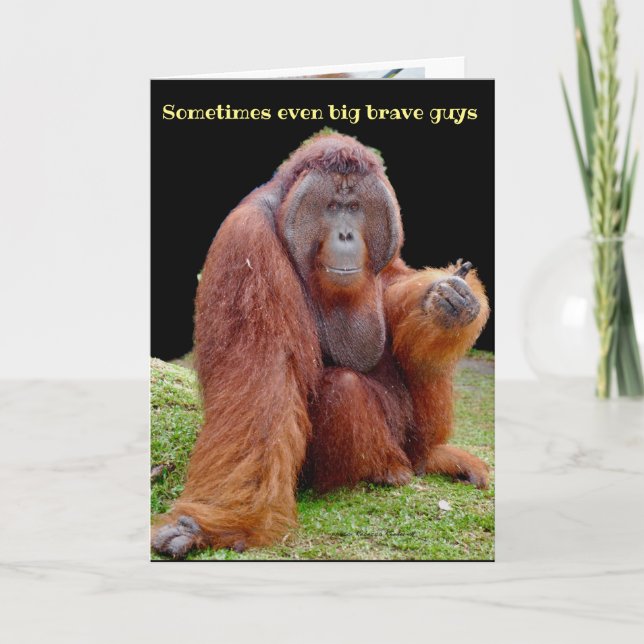 Vasectomy Humor Get Well Soon Card (Front)