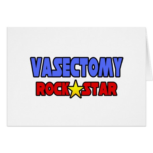 Vasectomy Rock Star Cards (Front Horizontal)