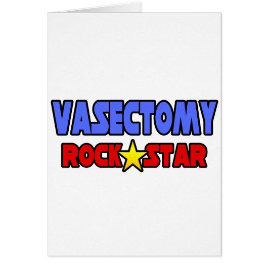 Vasectomy Rock Star Cards (Front)