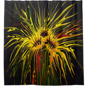 Vaseless Sunflowers Shower Curtain