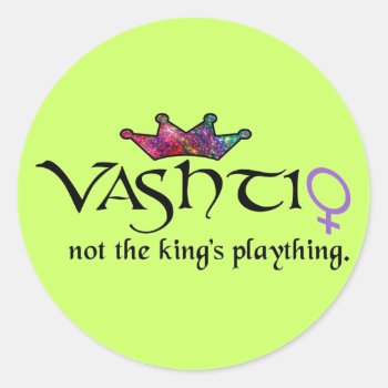 Vashti Stickers by yosefdreams at Zazzle