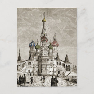 Vasili Cathedral Red Square Onion Dome Theotokos Postcard