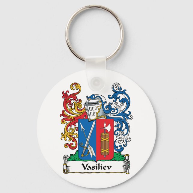 Vasiliev Family Crest Keychain (Front)