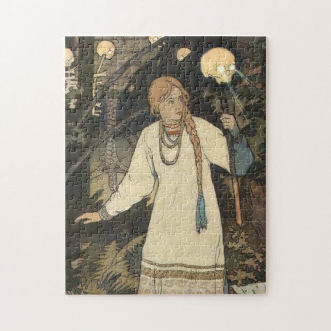 Vasilisa the Beautiful at the Hut of Baba Yaga - I Jigsaw Puzzle (Vertical)