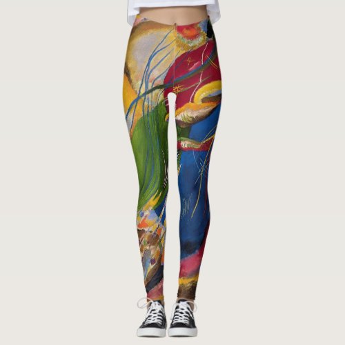 Vasily Kandinsky _ Picture With Three Spots Leggings