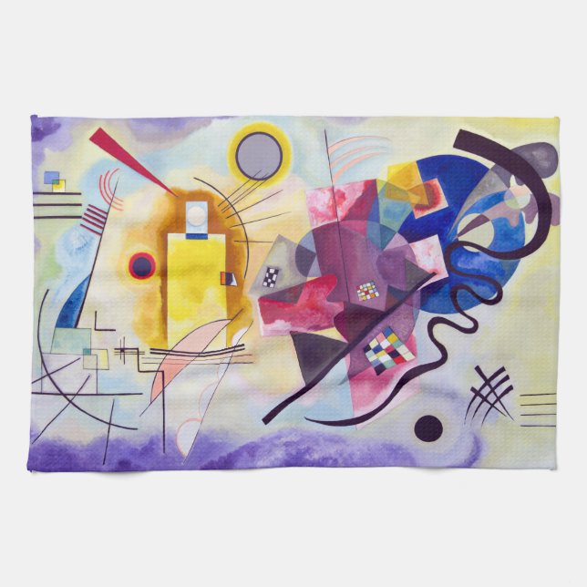 Vasily Kandinsky Yellow-Red-Blue Kitchen Towel (Horizontal)