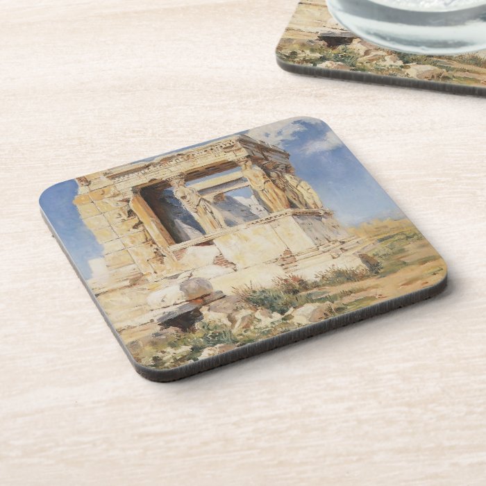 Vasily Polenov  Erechtheion. Portico of caryatids Drink Coaster