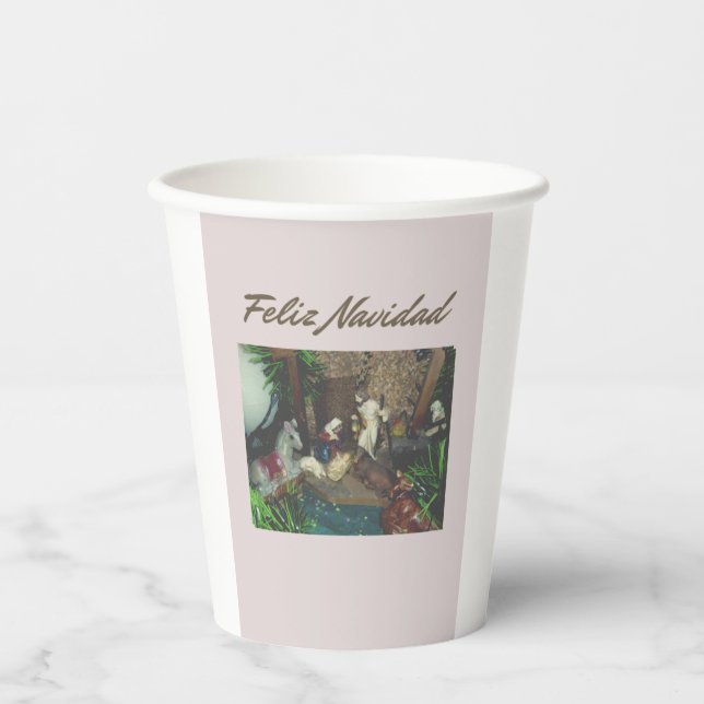 vaso de papel descartable para navidad paper cups (Front)