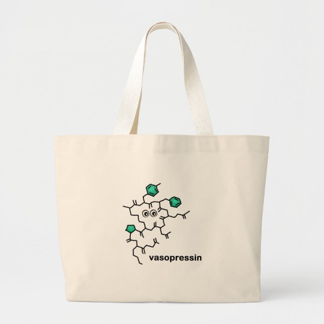 Vasopressin Large Tote Bag (Front)