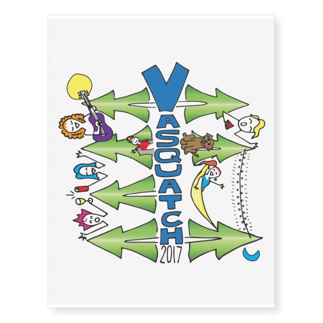 Vasquatch 2017 - Temp Tattoo (Front)