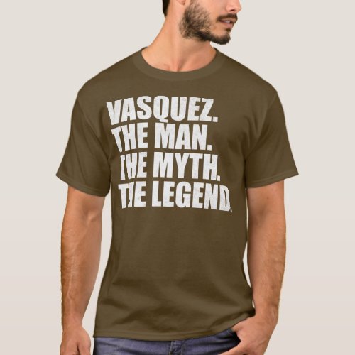 VasquezVasquez Family name Vasquez last Name Vasqu T_Shirt