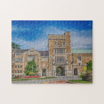 Vassar College Main Entrance In Ny Jigsaw Puzzle by debscreative at Zazzle