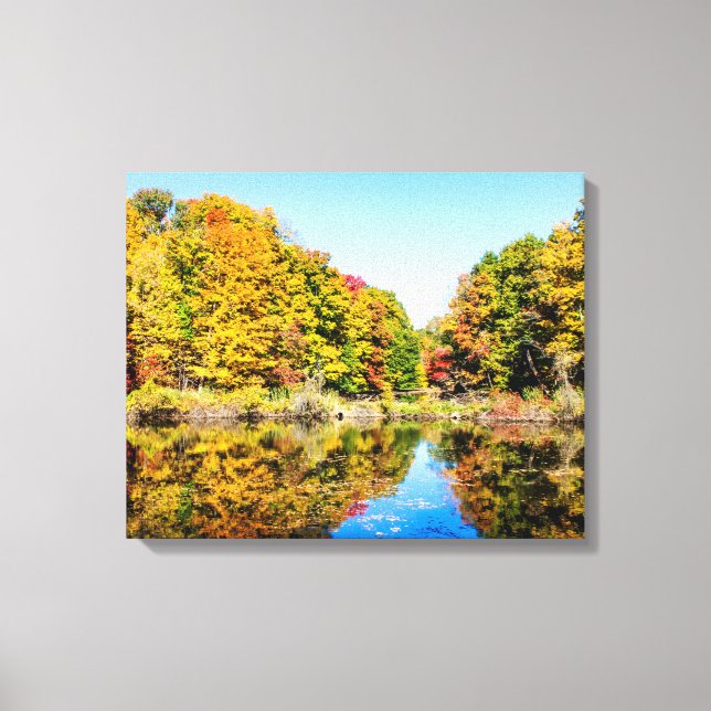 Vassar Farms Pond Canvas Print (Front)