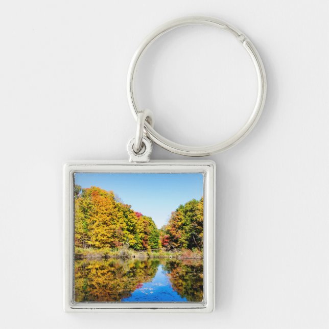 Vassar Farms Pond Keychain (Front)