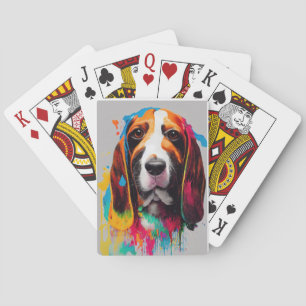 Vasset Hound Dog Pet Cute Adorable Animal Company Poker Cards