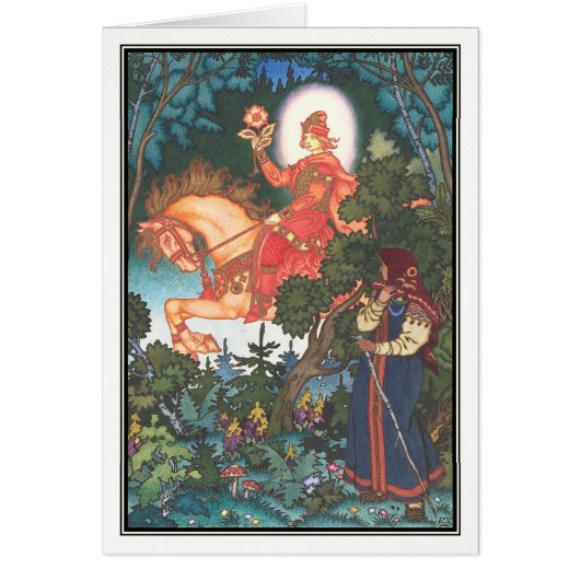 Vassilissa the Fair by Boris Zvorykin Cards (Front)