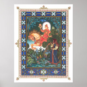 Vassilissa the Fair by Boris Zvorykin Poster