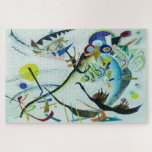 Vassily Kandinsky-1921-Segment blue Jigsaw Puzzle<br><div class="desc">Vassily Kandinsky-1921-Segment blue modern art.</div>