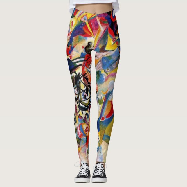 Vassily Kandinsky abstract art leggings (Front)