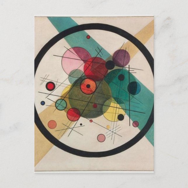 Vassily Kandinsky Circles in a Circle Postcard (Front)