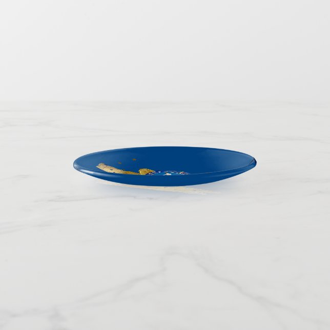 Vassoio Scudetto Napoli Trinket Tray (Angled)