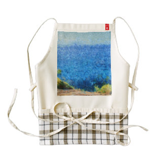 Vast expanse of the ocean zazzle HEART apron