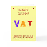 VAT Accountant | Birthday | Vat Returns Pun Card