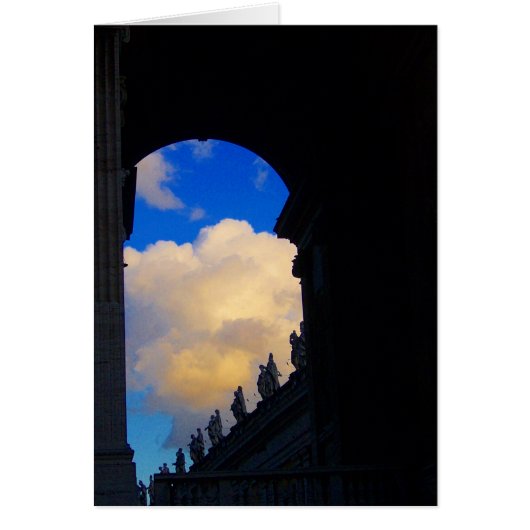 vatican arch with clouds cards (Front)